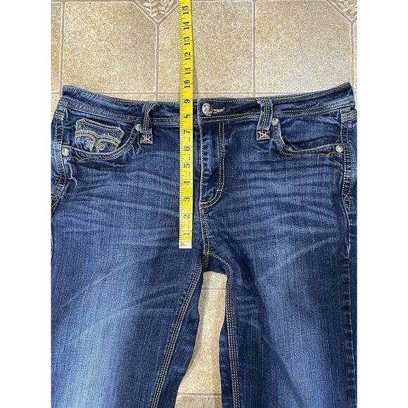 Houston 20X Low Rise Slim Fit Boot Cut Jeans Women’s 35x33 Embellished Western - Picture 4 of 11